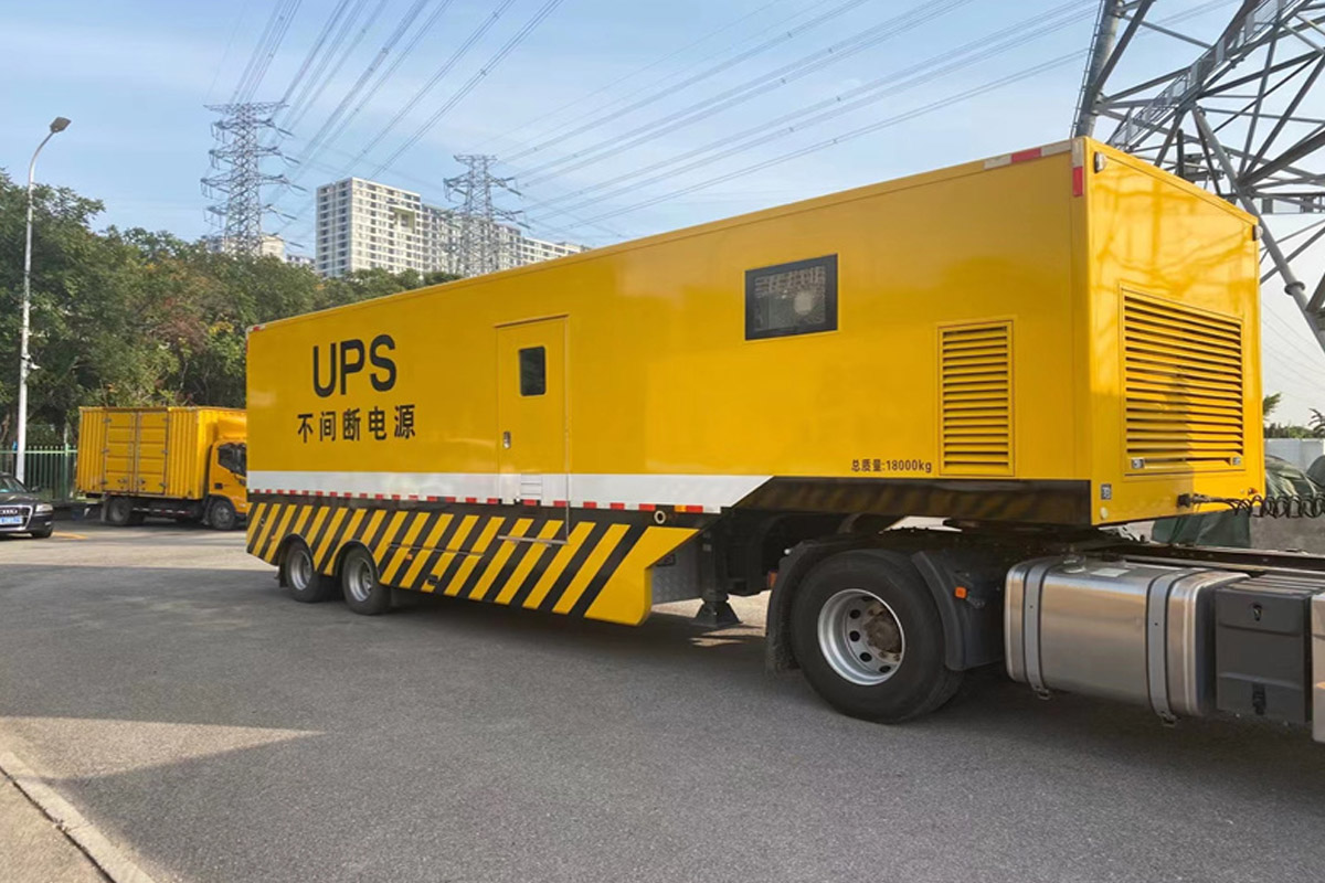 江北发电机租赁施工现场